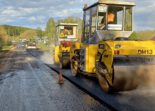 В Касимовском районе продолжается дорожный ремонт