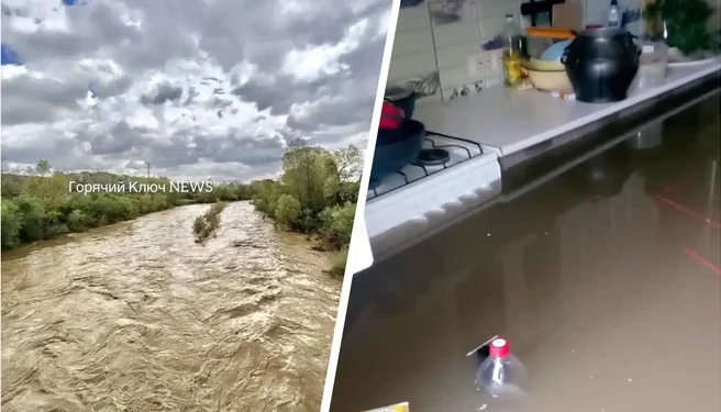 Проливные дожди топят юг России и угрожают урожаю клубники