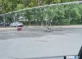 В Дашково-Песочне иномарка сбила курьера на электровелосипеде