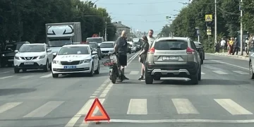 ДТП с мопедом в Рязани осталось незамеченным