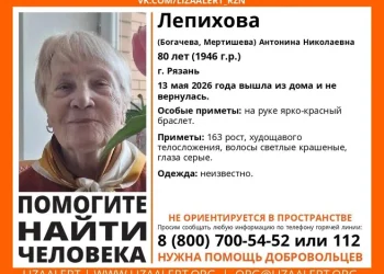 Пенсионерка с красным браслетом пропала в Рязани Пенсионерка с красным браслетом пропала в Рязани
