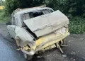 Большегруз столкнулся с легковушкой в Рязанской области