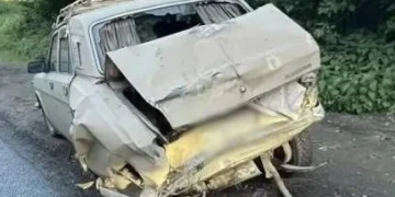 Большегруз столкнулся с легковушкой в Рязанской области