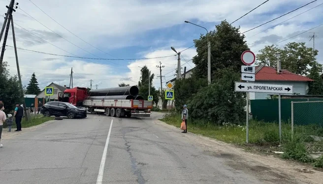 В Скопине женщина пострадала в ДТП с грузовиком