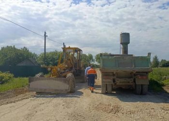 В Ермиши начался ремонт Октябрьского переулка