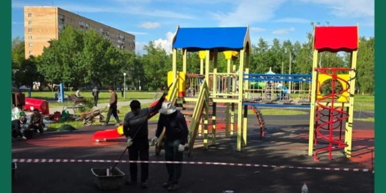 В Пронском округе стартовало благоустройство сквера