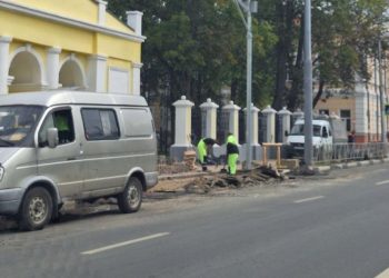 В Рязани началось обустройство перехода между Верхним и Нижним горпарками