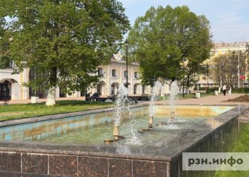 Первые фонтаны заработали в Рязани