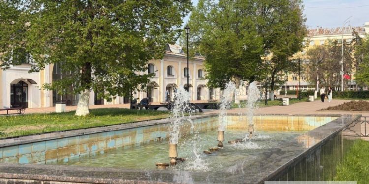 Первые фонтаны заработали в Рязани