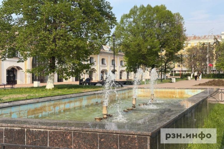 Первые фонтаны заработали в Рязани