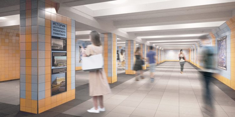 Подземный переход у рязанского ТД "Барс" отремонтируют к 1 мая 2025 года Подземный переход у рязанского ТД «Барс» отремонтируют к 1 мая 2025 года