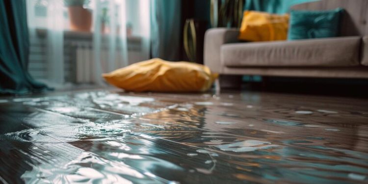 Жители рязанской улицы Большой три недели борются с потопом в многоэтажке