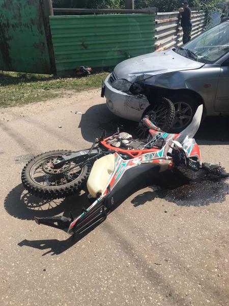 В ДТП под Рязанью пострадал 15-летний мотоциклист