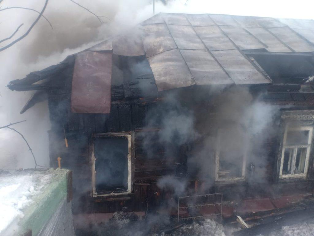 В Спасском районе сгорел деревянный дом