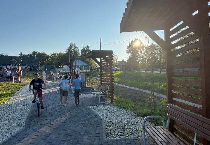 В деревне Дмитриево Касимовского округа открылось новое общественное пространство