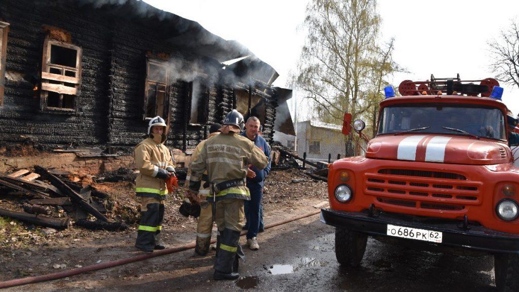В Спасском районе сгорел учебный корпус бывшего педколледжа