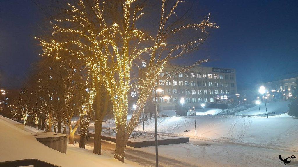 Фоторепортаж: рязанский Лыбедский бульвар преобразился к Новому году