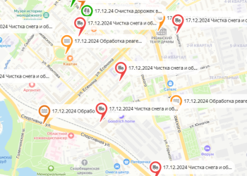 Для горожан опубликовали карту зимней уборки Рязани Для горожан опубликовали карту зимней уборки Рязани