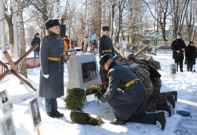 В рязанских Никуличах открыли памятный знак «Рубеж обороны»