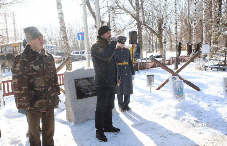 В рязанских Никуличах открыли памятный знак «Рубеж обороны»