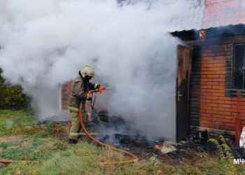 В рязанском Рыбном горел жилой дом В рязанском Рыбном горел жилой дом