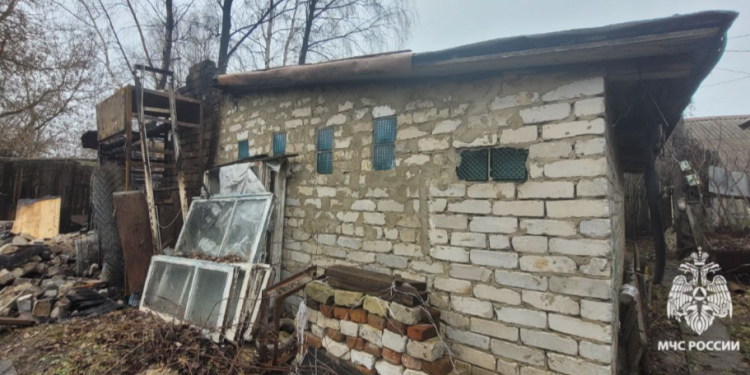 В Сасовском округе горела хозпостройка