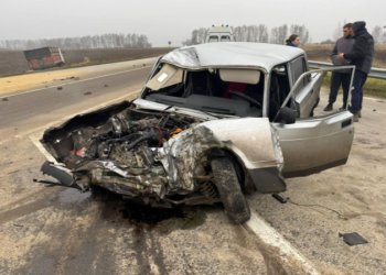 При столкновении КамАЗа и легковушки в Рыбновском районе пострадал 85-летний водитель