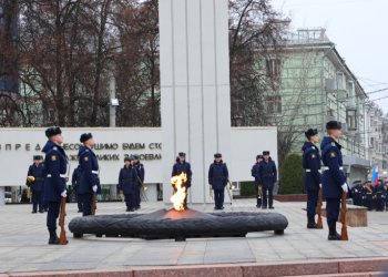 На рязанской площади Победы почтили память погибших в битве под Москвой