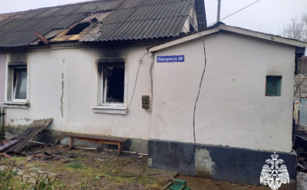 В рязанском Рыбном горел жилой дом
