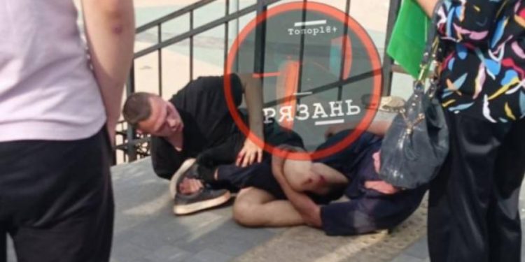 На рязанской остановке «Цирк» подрались двое мужчин