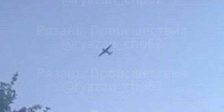 25 сентября в Шиловском районе засняли беспилотник 25 сентября в Шиловском районе засняли беспилотник