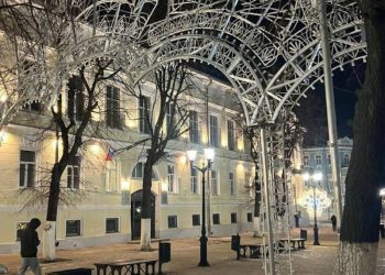 Центр Рязани остался без новогодней иллюминации