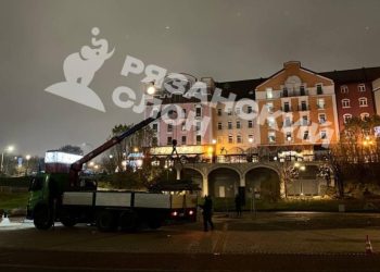 Рязанский Лыбедский бульвар остался без елки