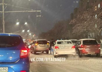 На улице Спортивной произошло массовое ДТП