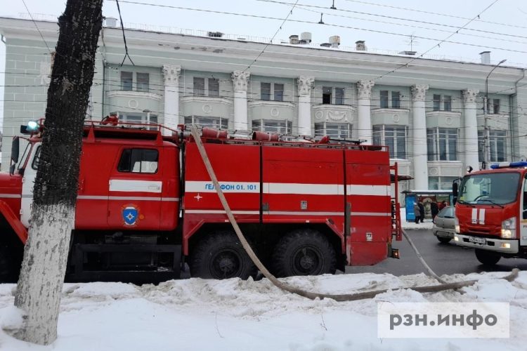 В здании на Соборной - пожар