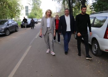 В Рязани прошла приемка отремонтированного участка дороги на улице Лизы Чайкиной