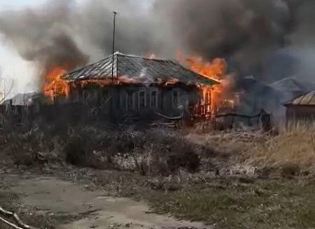 В Сасовском районе сгорели семь домов