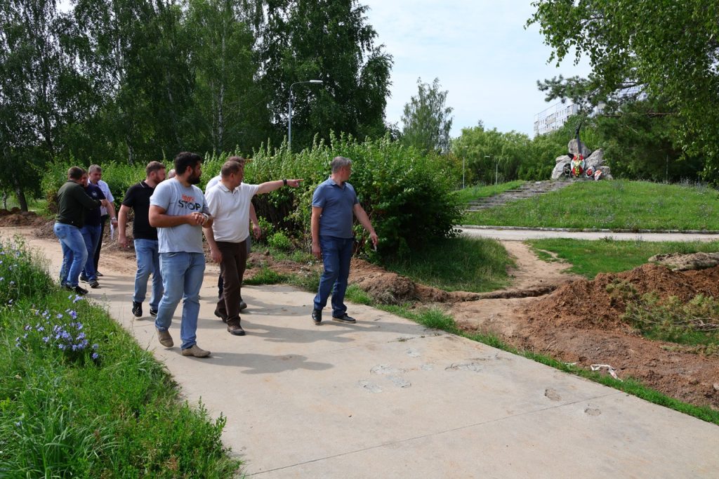 Работы по благоустройству парка Морской славы в Рязани завершатся к 15 августа