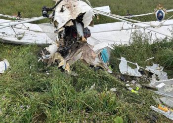 В Сети появилось фото упавшего под Рязанью самолета