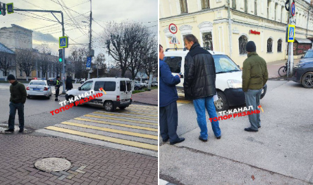 В центре Рязани велосипедист угодил под колеса автомобиля