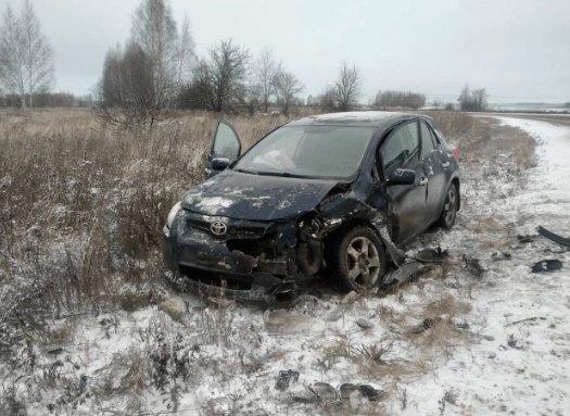 В ДТП в Скопинском районе пострадали два водителя