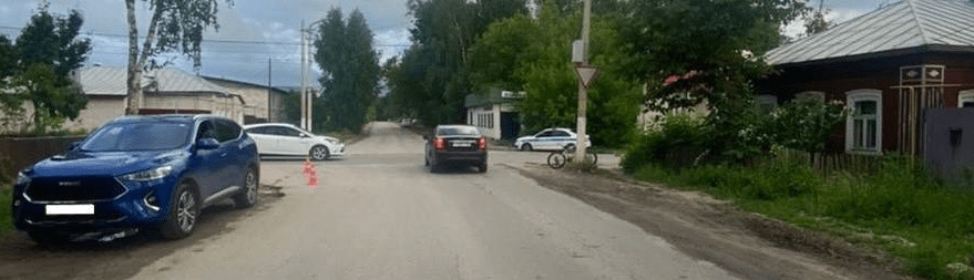 В рязанском Касимове 9-летний велосипедист угодил под колеса автомобиля