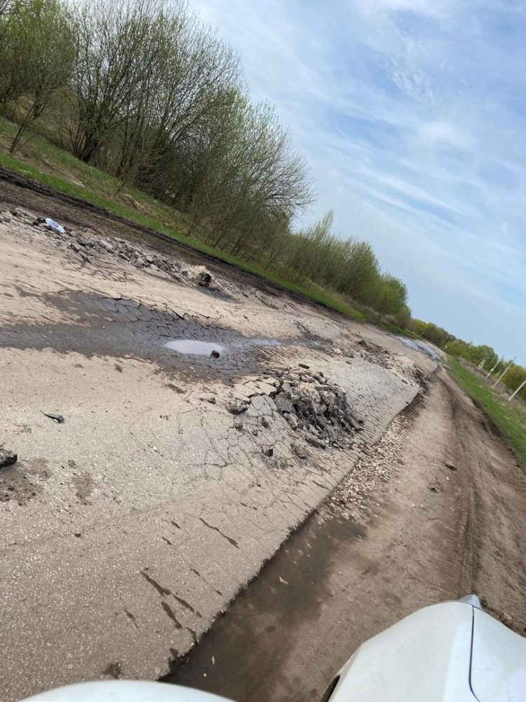 Рязанцы пожаловались на состояние дороги в Рязанском районе