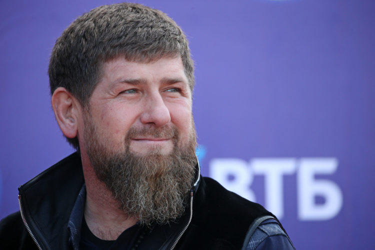 GROZNY, RUSSIA - FEBRUARY 5, 2020: Head of Chechnya Ramzan Kadyrov at a ceremony to open the first high-technology VTB Bank branch in Grozny, the capital of Chechnya; four customer service desks available, the branch has prospects for expanding to the first regional office. Yelena Afonina/TASS (Photo by Yelena AfoninaTASS via Getty Images)