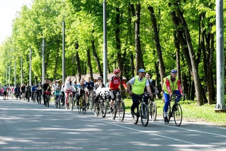 Более 150 рязанцев приняли участие в велопробеге в Лесопарке