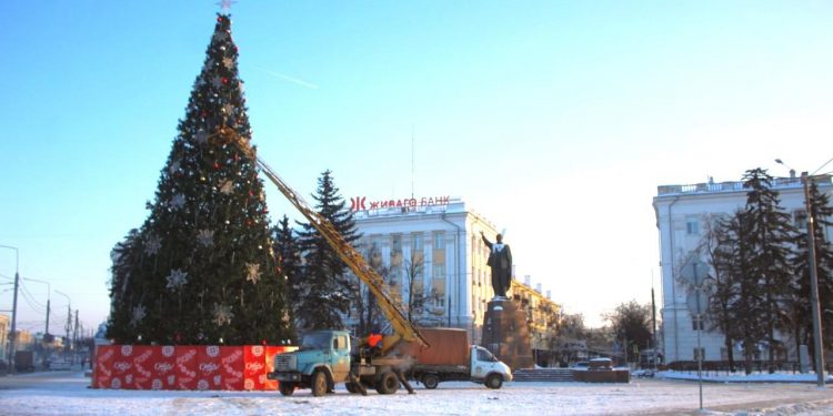 Новогоднюю иллюминацию в Рязани включат 15 декабря