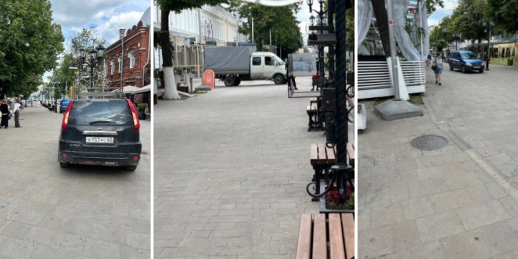 Рязанцы пожаловались на автолюбителей, проезжающих по улице Почтовой Рязанцы пожаловались на автолюбителей, проезжающих по улице Почтовой