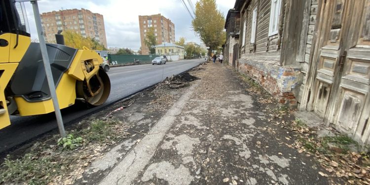 На улице Введенской в Рязани проходит дорожный ремонт На улице Введенской в Рязани проходит дорожный ремонт