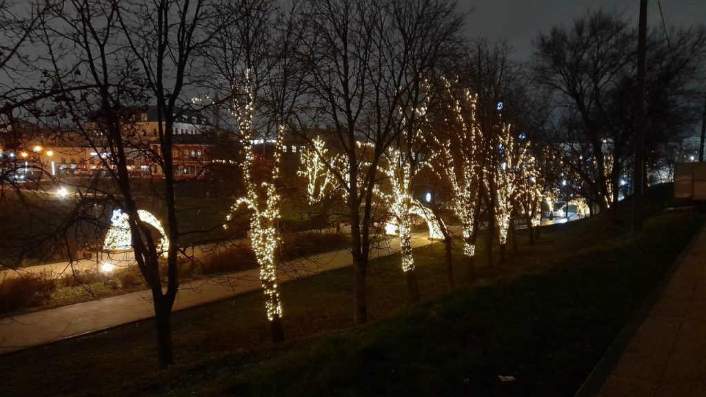 Рязанский Лыбедский бульвар украсили к Новому году