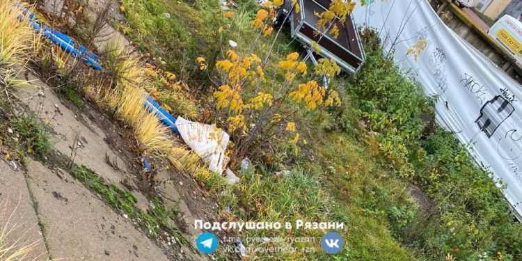 Рязанцы пожаловались на мусор около Горбатого моста Рязанцы пожаловались на мусор около Горбатого моста